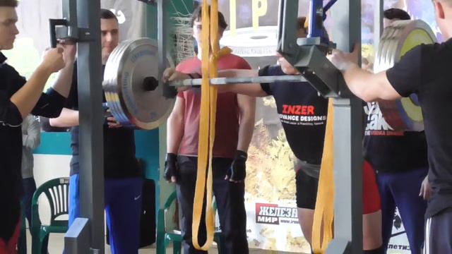 444 Зайчук Игорь. Приседания 210 кг. Кубок Украины 2015 (UPC) смотреть онлайн