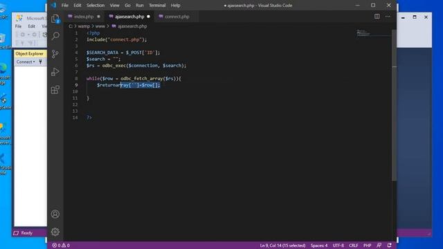 PHP SQL Server Tutorial| AJAX Search And Display Data From MS SQL Server 2019 Database Using PHP смотреть онлайн