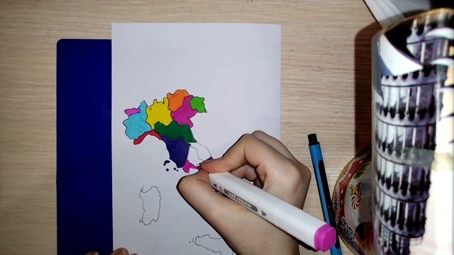 Как нарисовать Италию - Рисую карту Италии смотреть онлайн