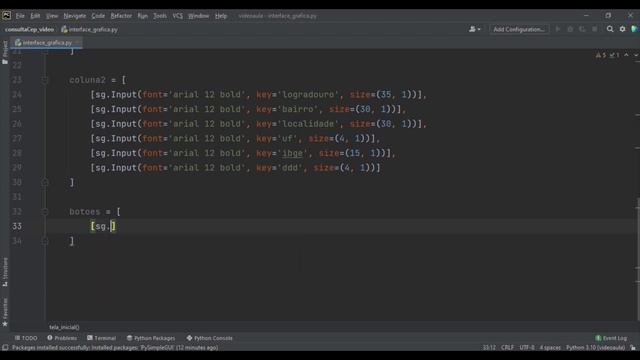 consulta CEP Python - PySimpleGUI - PARTE 1 смотреть онлайн