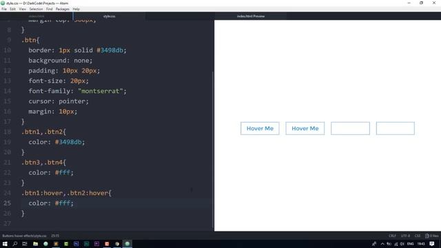 Buttons With Awesome Hover Effects Using Only HTML & CSS смотреть онлайн