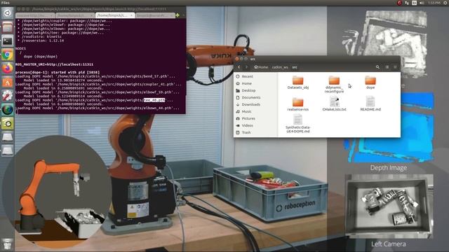 Running ROS master | camera node | DOPE node | rviz node смотреть онлайн
