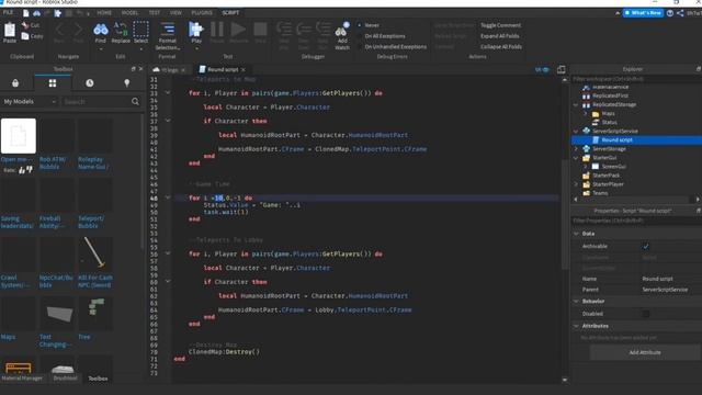 How to make a round system in Roblox studios! смотреть онлайн