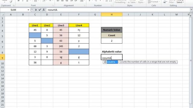count counta countif and countblank in ms-excel in Urdu/hindi class 11 | microsoft cxcel tip trik 1 смотреть онлайн
