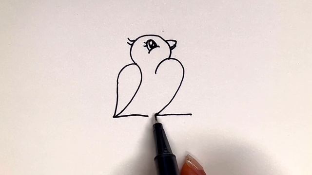How to Draw Bird from Numbers 22 Very Easy смотреть онлайн
