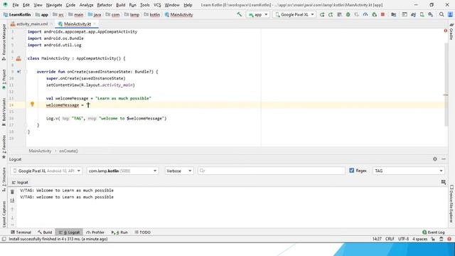 Kotlin - Val vs Var смотреть онлайн