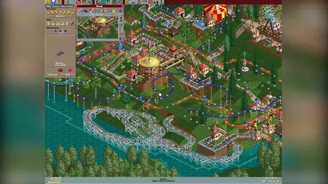 Gentle Glen - Corkscrew Follies - Roller Coaster Tycoon: Deluxe смотреть онлайн