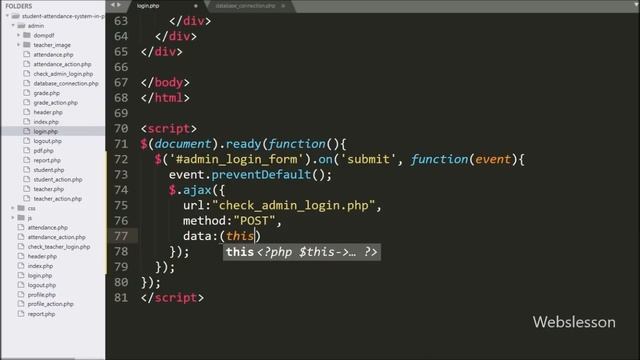 Student Attendance System in PHP using Ajax - 2 - Admin Login смотреть онлайн