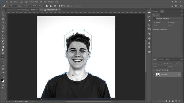 Cómo crear una máscara vectorial con Photoshop смотреть онлайн