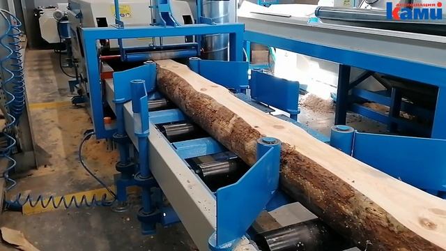 Распиловка круглого леса под заготовки для паллета - ЛЕСОПИЛЬНАЯ ЛИНИЯ WALTER смотреть онлайн