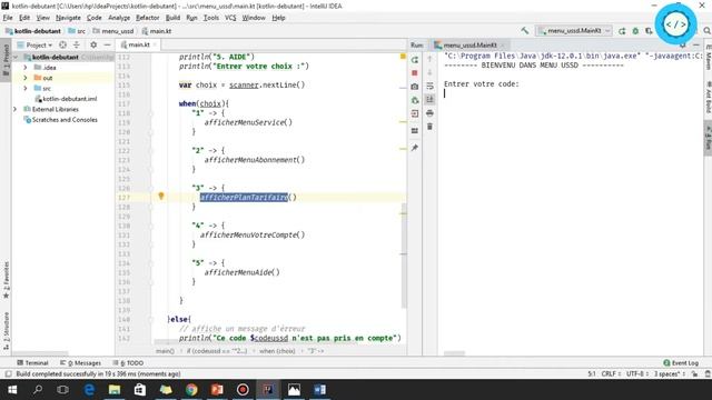 6 - Formation Kotlin pour débutants : Implémentation Menu USSD Partie 4 смотреть онлайн