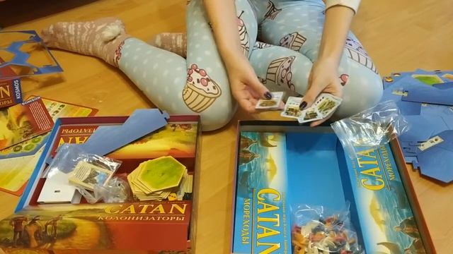 Колонизаторы - дополнение мореходы. Женская распаковка CATAN смотреть онлайн