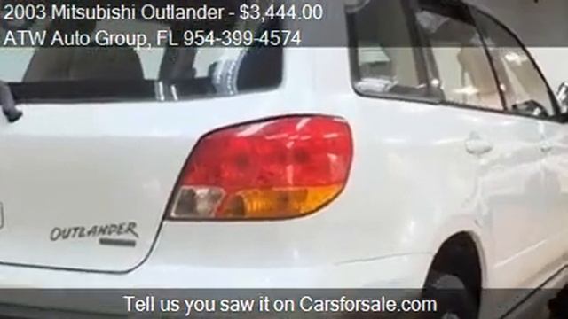 2003 Mitsubishi Outlander for sale in Hollywood, FL 33020 at смотреть онлайн
