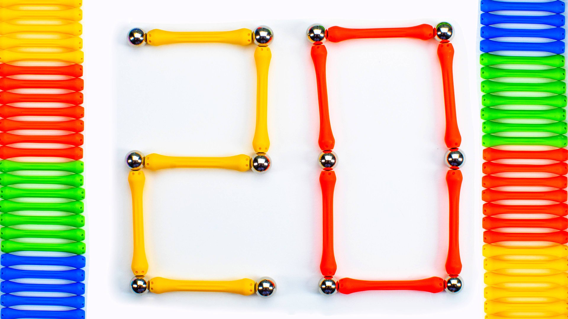 Магнитный Конструктор для Детей! Английские Числа до 20! смотреть онлайн