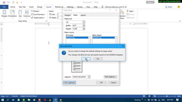 How to Set default size to A4 in MS Word смотреть онлайн