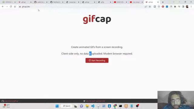 Javascript GIF.js Project to Record Screen and Download it as GIF Animation in Browser Using HTML5 смотреть онлайн