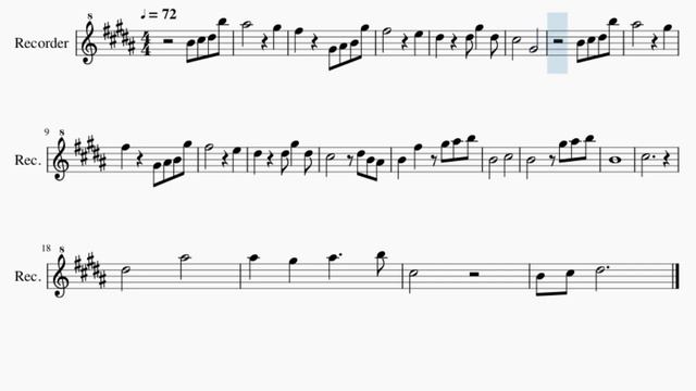 Recorder Sheet Music: How to play Lovers' Oath (Genshin Impact) by Yu Peng Cheng смотреть онлайн