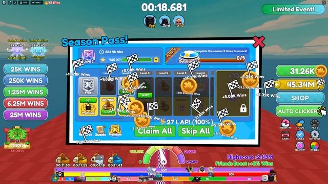 Every Second I Get +1 SPEED On My SUPER CAR In Roblox смотреть онлайн
