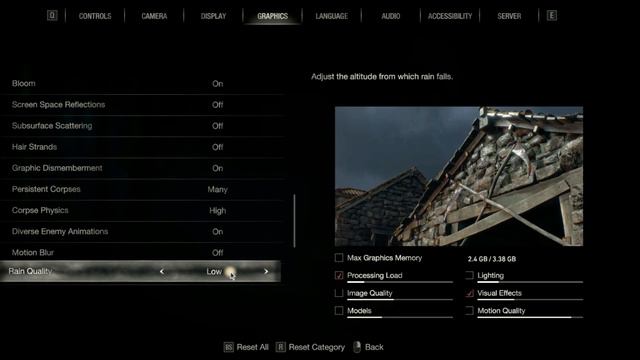 Resident Evil 4 Remake Show Rain Settings (Secret Settings to show rain) смотреть онлайн
