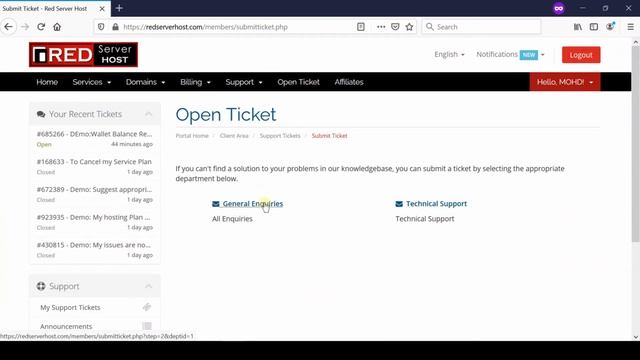 [?LIVE] How to open new support tickets in Redserverhost client area? смотреть онлайн