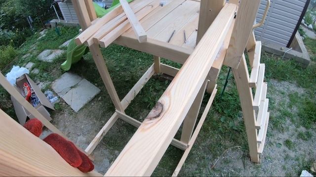 Сборка Деревянная детская площадка для дачи Раскрась сам Элемент 8, 3,5 х 3,2 м.Самсон. Часть 2. смотреть онлайн