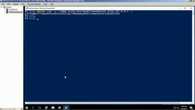 Creating and Running Hyper-V containers in windows 2016 смотреть онлайн