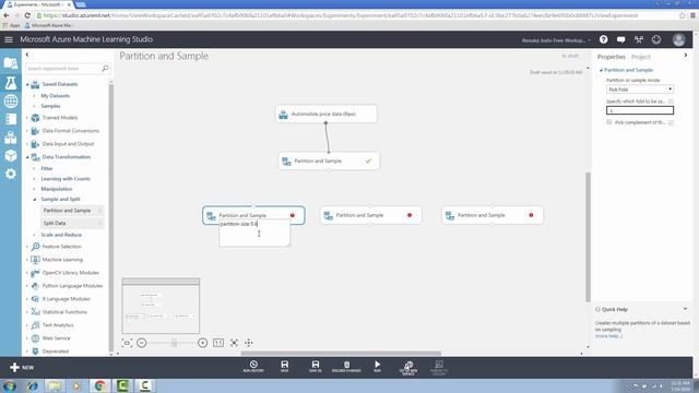 Azure ML Studio Walk-Thru #12: Partition and Sample смотреть онлайн
