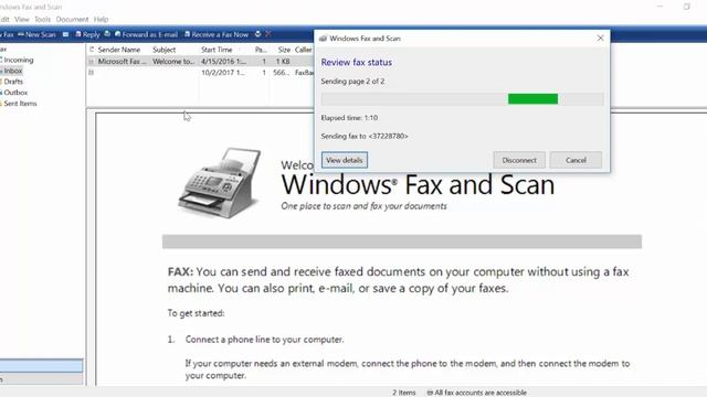 Use Windows Fax and Scan to send FAX. смотреть онлайн