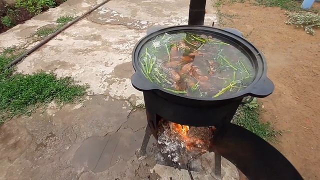 Готовим раков в казане смотреть онлайн