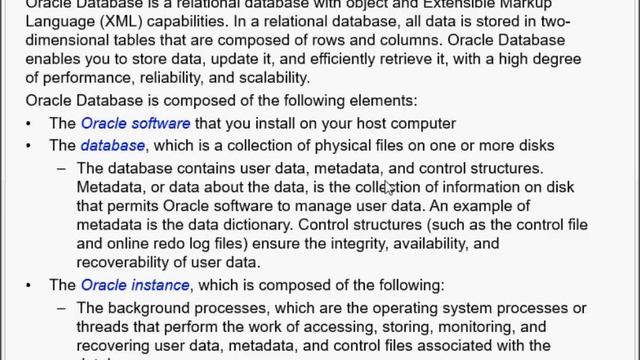 Oracle Database смотреть онлайн