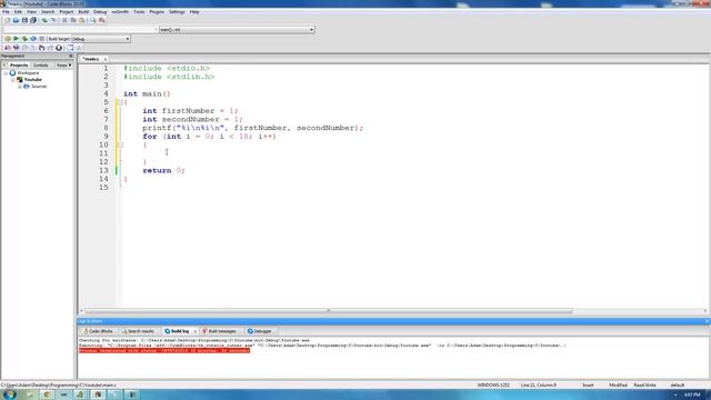 C Programming Tutorial 15, Fibonacci Sequence Generator смотреть онлайн