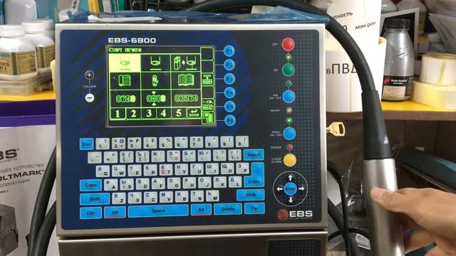 Ремонт промышленного каплеструйного принтера EBS6800 смотреть онлайн