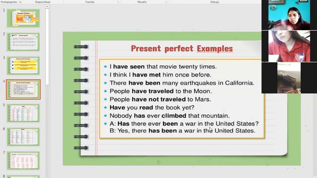 INGLES, PRESENT PERFECT TENSE, NOVENO 21 DE SEPTIEMBRE смотреть онлайн