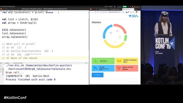 KotlinConf 2019: Kotlin Puzzlers, Vol 3 by Anton Keks смотреть онлайн