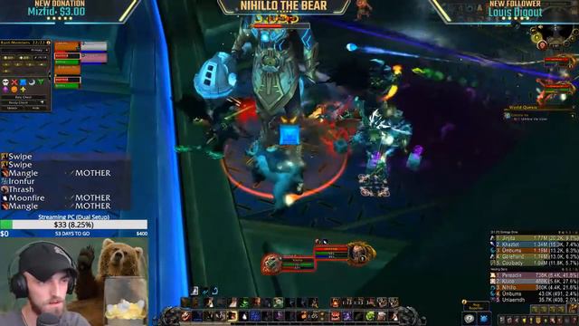 BFA Beta: Uldir - MOTHER (Guardian Druid PoV) смотреть онлайн
