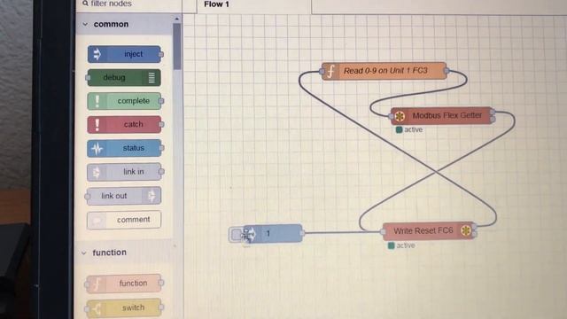 Скорость взаимодействия Node-red и modbus RTU смотреть онлайн