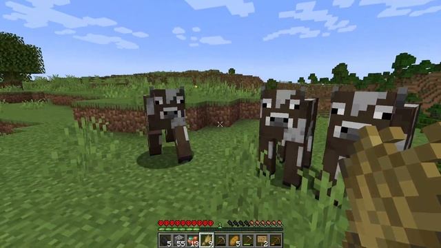 Minecraft: Стартовый дом Первые ресурсы Начало выживания смотреть онлайн