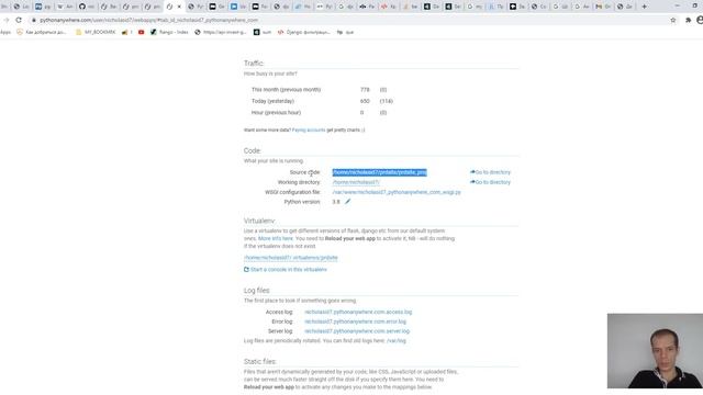 Размещение сайта в интернете | PythonAnywhere смотреть онлайн