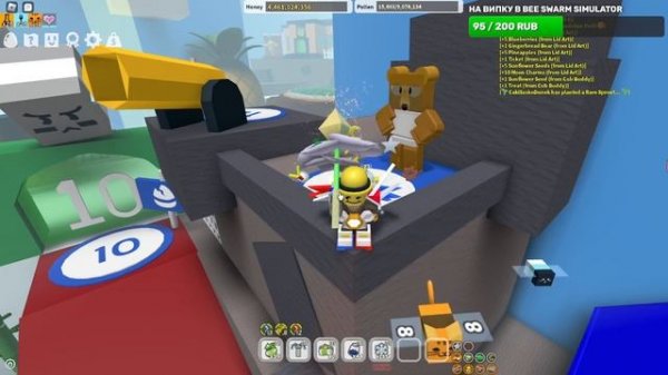 ?КАК ЛЕГКО ПОЛУЧАТЬ GINGERBREAD В BEE SWARM SIMULATOR!?| BEE SWARM SIMULATOR BEESMAS 2023! ФАРМИМ!