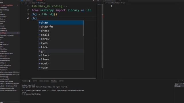 python in sketch man design graphics video draw just 3 line.... смотреть онлайн