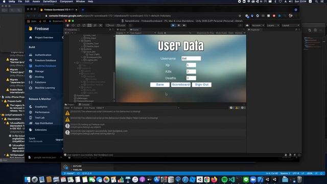 Unity Firebase Scoreboard смотреть онлайн