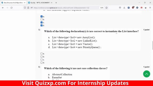 NPTEL DATA STRUCTURES AND ALGORITHMS USING JAVA ASSIGNMENT 2 ANSWERS | 2022 смотреть онлайн