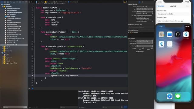 Let's Build Complete iOS App With Firebase Auth, Touch, FaceID: Biometric Auth Class смотреть онлайн