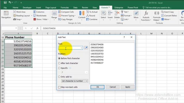 How To Quickly Add Dashes To Multiple Phone Numbers In Excel смотреть онлайн