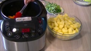 Тушёный картофель в мультиварке  (постный вариант)