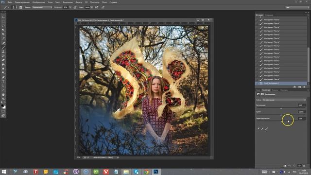 Коллажирование и цветовая обработка в photoshop | Tiana Karpunina смотреть онлайн