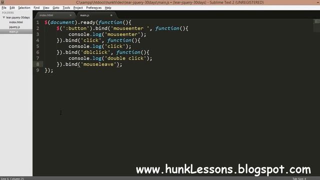 jQuery part 4 - learning jQuery class method смотреть онлайн