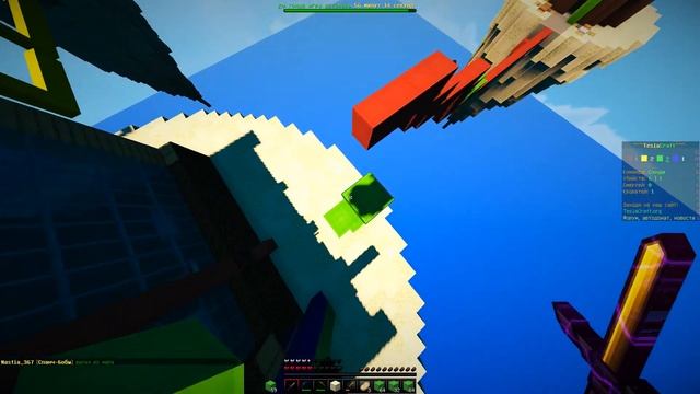 Бедварс на сервере Теслакрафт,новый текстур пак+шейдеры! смотреть онлайн