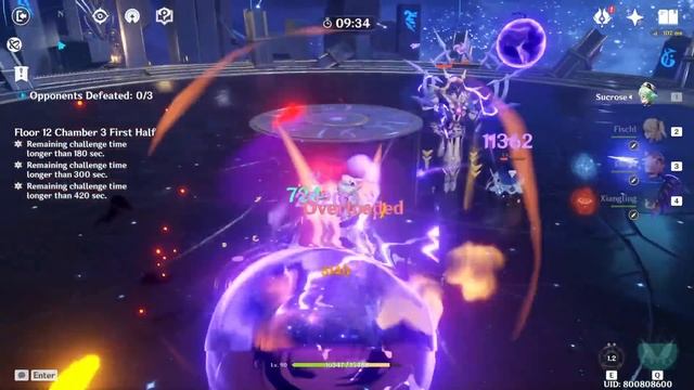 New 1.6 Spiral Abyss Floor 12 - Sucrose & Klee as Carry Perfect 9 Stars Clear смотреть онлайн