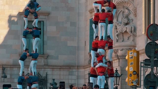 Human Tower Catalonia Castellers The Power Of Trust 4k Spain Festival смотреть онлайн